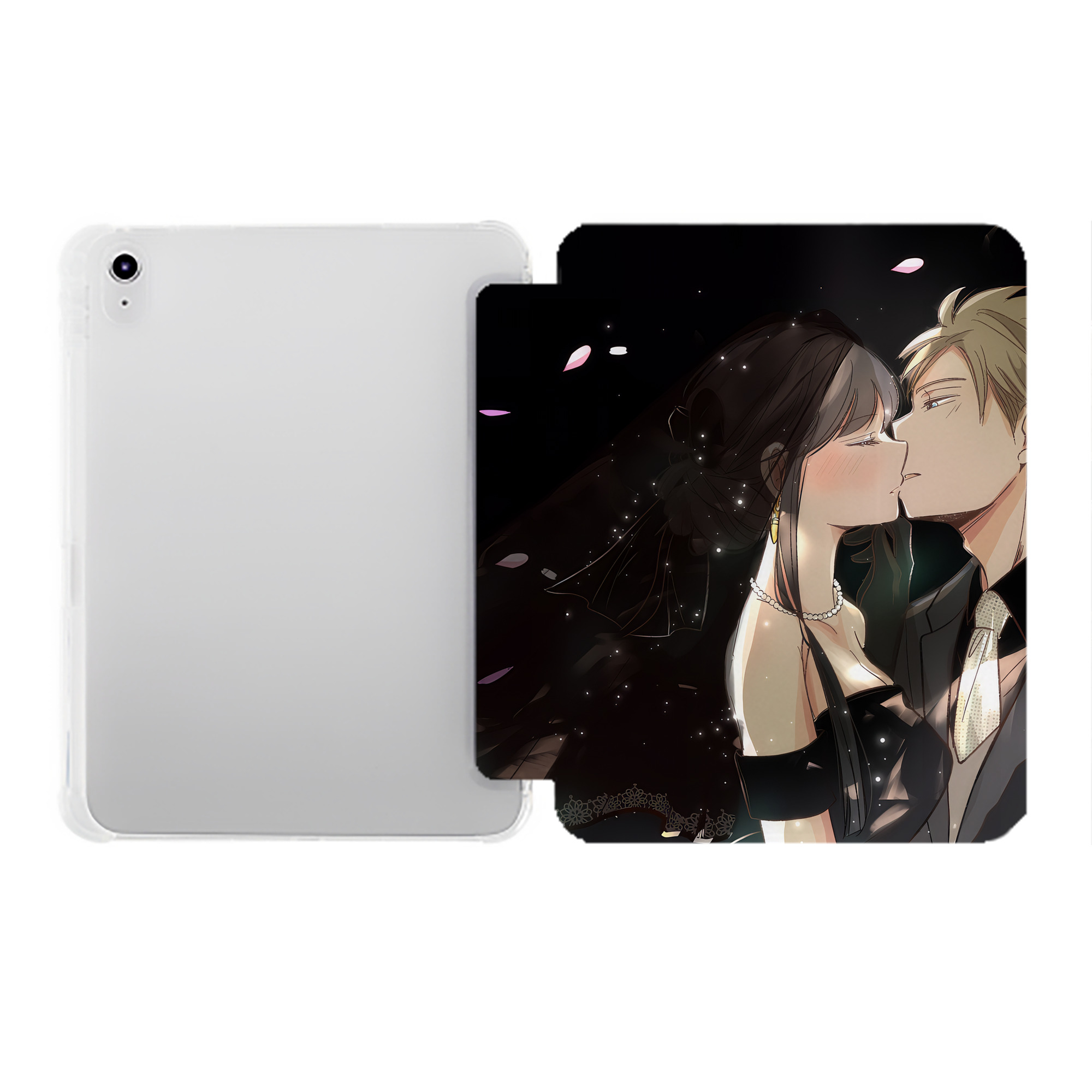 （画像用） SPY×FAMILY间谍家家酒 IPad ケース ペン収納付き 三つ折りスタンド PUレザー×シリコン 対応機種9.5/10.5/10.9インチ